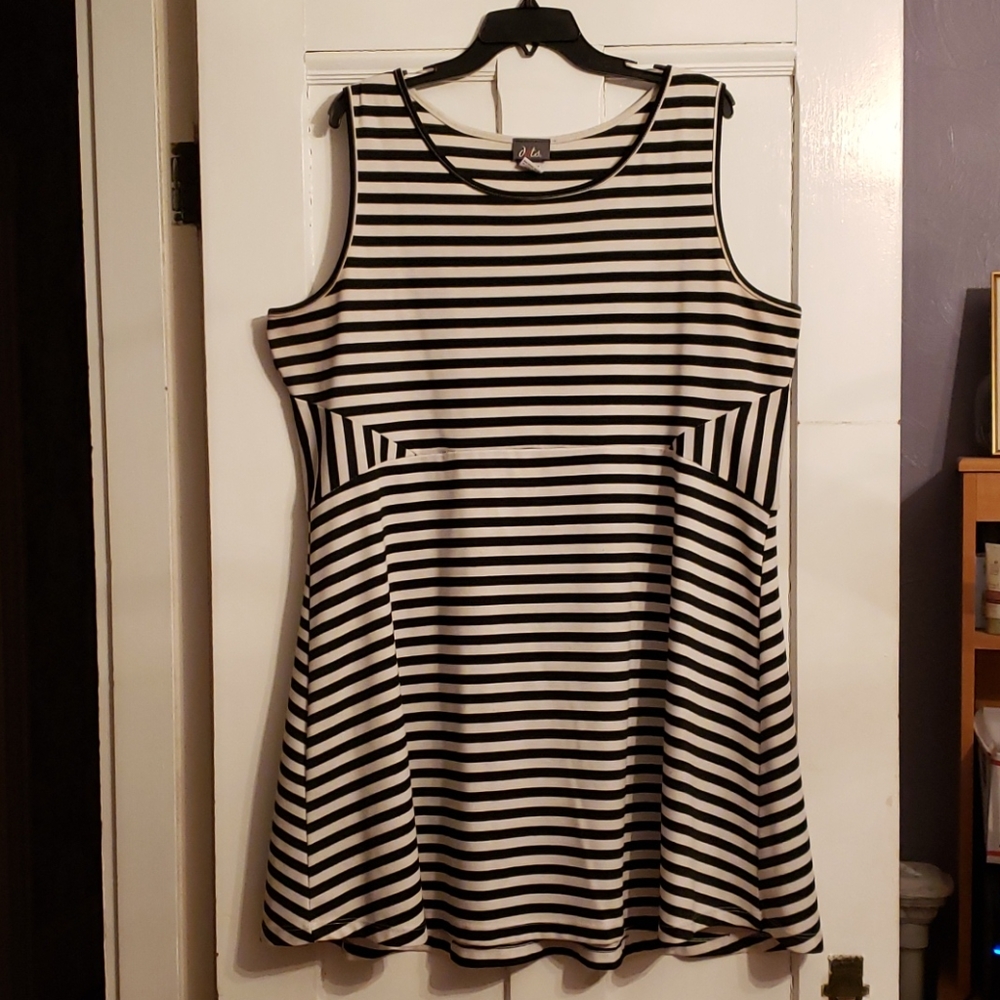 Striped Skater Dress